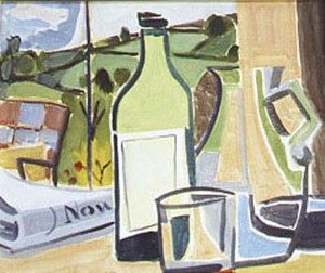 Bottle, Jug and Newspaper            